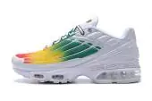 nike air max plus 3 all colors rainbow yellow white